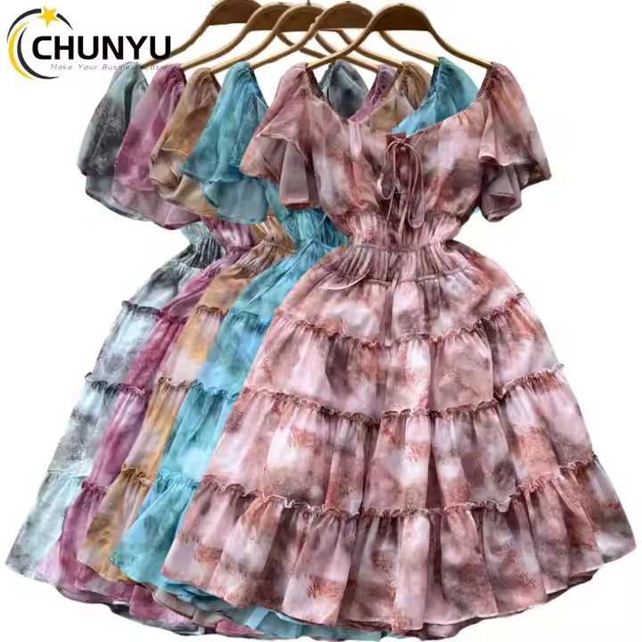 High Waist Mini Dress