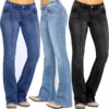 Waist Bootcut Jeans Women