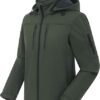 CREATMO US Men's Softshell Military Jacket Green