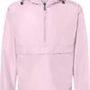 Champion CO200 Men's Hooded Packable Quarter-Zip Jacket Pink Candy