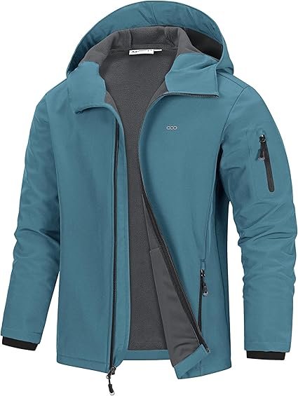Hooded Softshell Jacket Light Blue